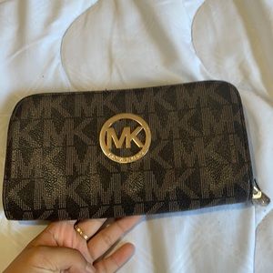 Brown leather wallet